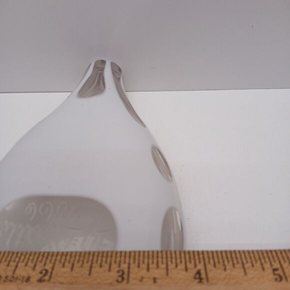 Vintage H. Wüllen 1866 Cut to Clear Glass Perfume Bottle Bohemian Art Glass Rare - Picture 12 of 13